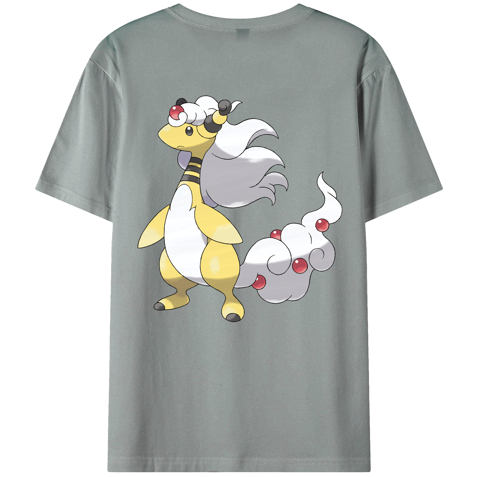 （画像用） ポケットモンスター Pokémon 綿100％ メンズ半袖Tシャツ（バックプリント） 通気性